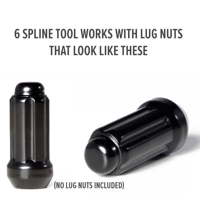 Circuit Performance Large Black 6 Point Spline Truck SUV Tool Key (2 TOOLS) - Image 2